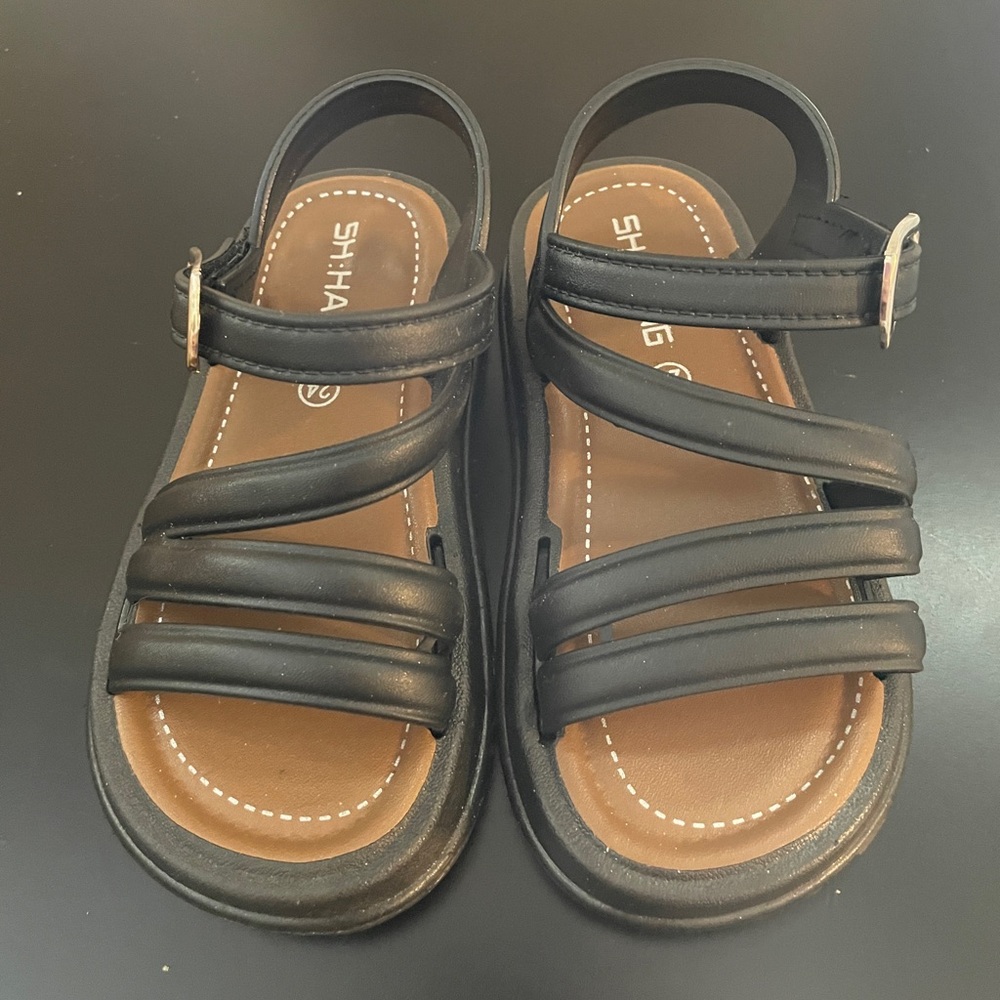 Black Toddler Girl Sandals